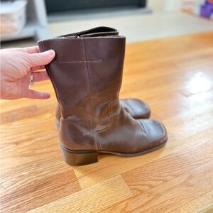 Nine West Brown Leather Boots